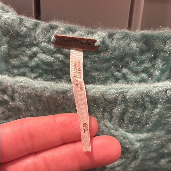 Mint Green Cable Knit Sweater - Picture 4 of 6